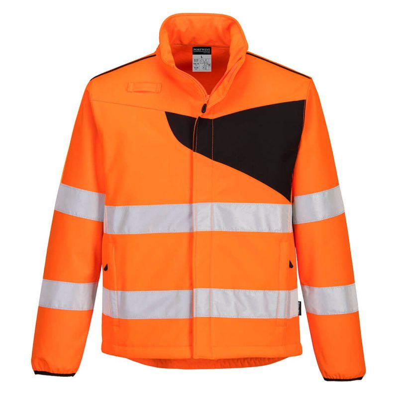 Jachetă reflectorizantă softshell (2L) Orange