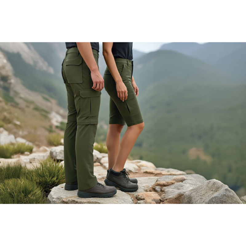 Pantalon demontabil LIVINGSTONE verde militar